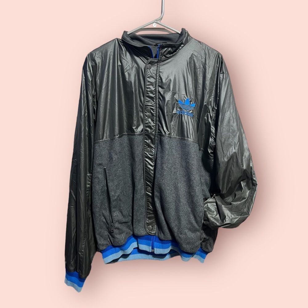 Adidas Two Toned Bomber Recycled Polyester/Wool Size L